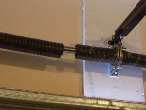 broken garage door spring